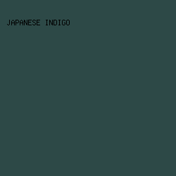 2d4947 - Japanese Indigo color image preview