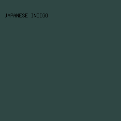 2f4744 - Japanese Indigo color image preview