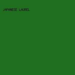 1F6E1E - Japanese Laurel color image preview