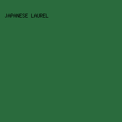 2a6b3d - Japanese Laurel color image preview