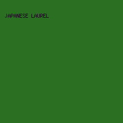 2b6f23 - Japanese Laurel color image preview