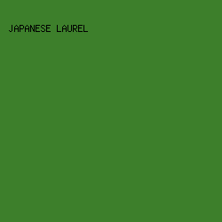 3D7F2B - Japanese Laurel color image preview