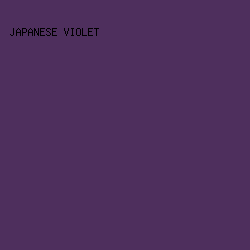4E2F5D - Japanese Violet color image preview