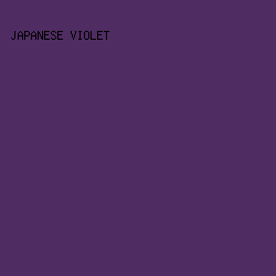 4F2C62 - Japanese Violet color image preview