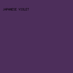 4d2e5b - Japanese Violet color image preview