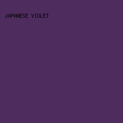 4e2c5d - Japanese Violet color image preview