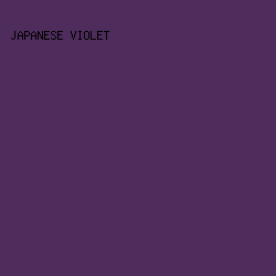 4e2d5d - Japanese Violet color image preview