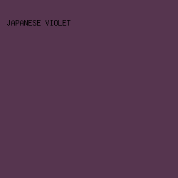 56354f - Japanese Violet color image preview