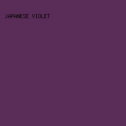 5A2D58 - Japanese Violet color image preview
