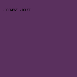 5A305E - Japanese Violet color image preview