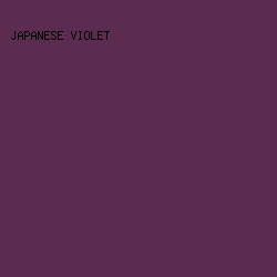 5B2C4F - Japanese Violet color image preview