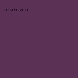5B3256 - Japanese Violet color image preview