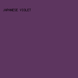 5D355F - Japanese Violet color image preview