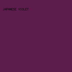 5E1C4E - Japanese Violet color image preview