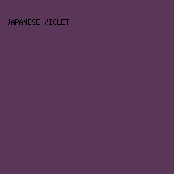 5a3658 - Japanese Violet color image preview