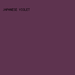 5e334f - Japanese Violet color image preview