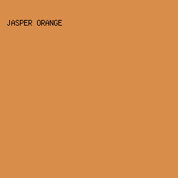 D98D4B - Jasper Orange color image preview