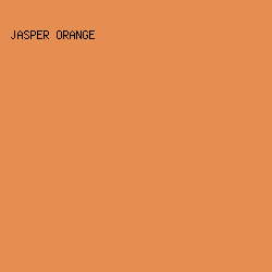 E68E51 - Jasper Orange color image preview