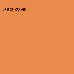 e88b4b - Jasper Orange color image preview