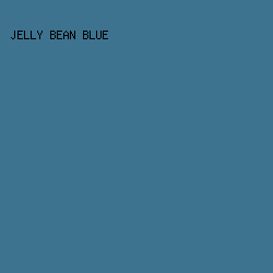 3D738F - Jelly Bean Blue color image preview