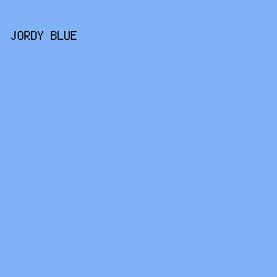 80B2F5 - Jordy Blue color image preview