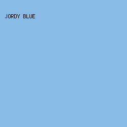 88BCE6 - Jordy Blue color image preview