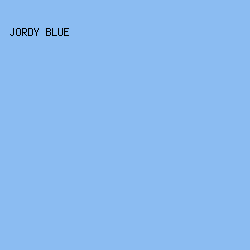 8BBCF2 - Jordy Blue color image preview