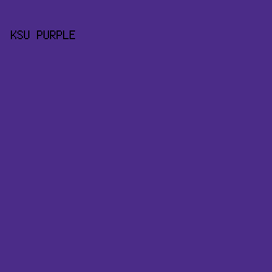 4B2C88 - KSU Purple color image preview