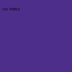4D2E8B - KSU Purple color image preview