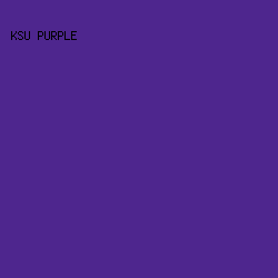 4E268E - KSU Purple color image preview