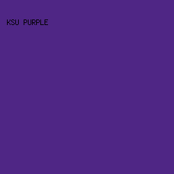 4F2685 - KSU Purple color image preview