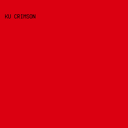 DB0011 - KU Crimson color image preview