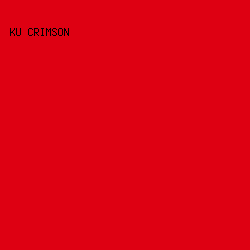 DE0012 - KU Crimson color image preview