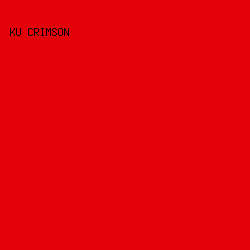 e4010a - KU Crimson color image preview