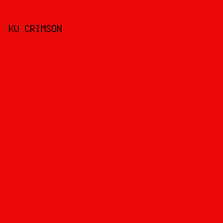 eb090a - KU Crimson color image preview
