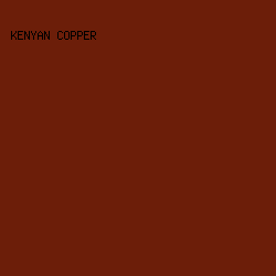 6C1E09 - Kenyan Copper color image preview