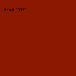 8C1801 - Kenyan Copper color image preview