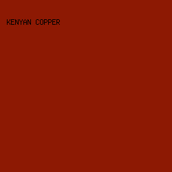 8D1903 - Kenyan Copper color image preview