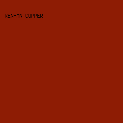 8E1C04 - Kenyan Copper color image preview