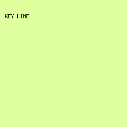 E0FF9F - Key Lime color image preview