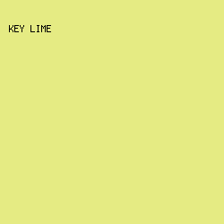 E5EB83 - Key Lime color image preview