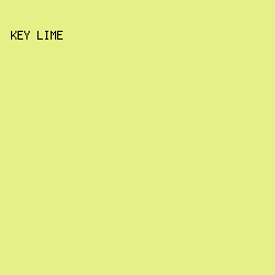 E5F086 - Key Lime color image preview