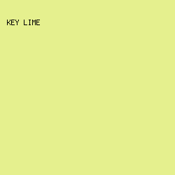 E5F08E - Key Lime color image preview