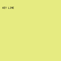 E6EB81 - Key Lime color image preview