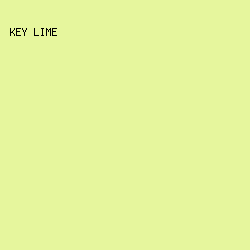 E6F69D - Key Lime color image preview