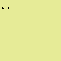 e6eb97 - Key Lime color image preview