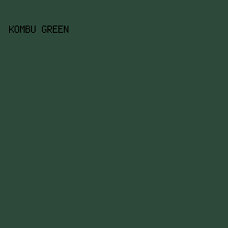 2D493A - Kombu Green color image preview