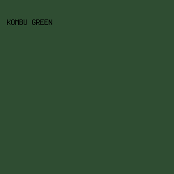 2F4D32 - Kombu Green color image preview