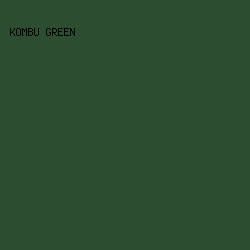 2d4d31 - Kombu Green color image preview