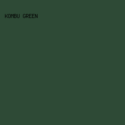 2e4a36 - Kombu Green color image preview